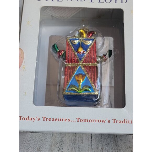 Fitz Floyd jack in box jester Blown glass ornament Xmas - Picture 7 of 7